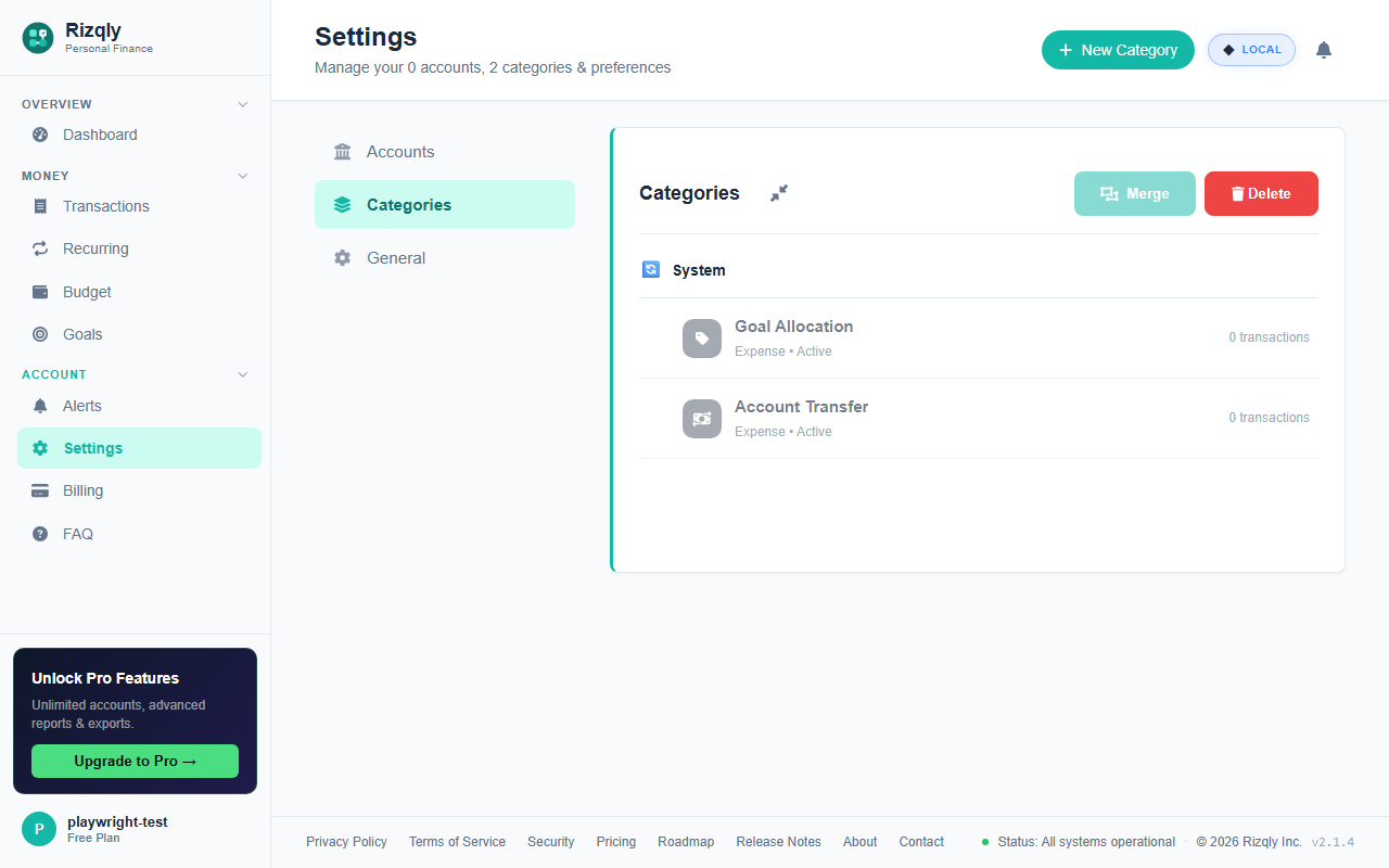 Smart Categorization